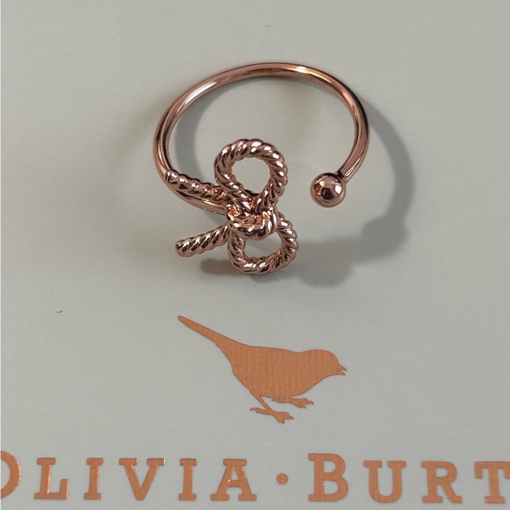 Olivia Burton Vintage Bow Ring Rose Gold Color
